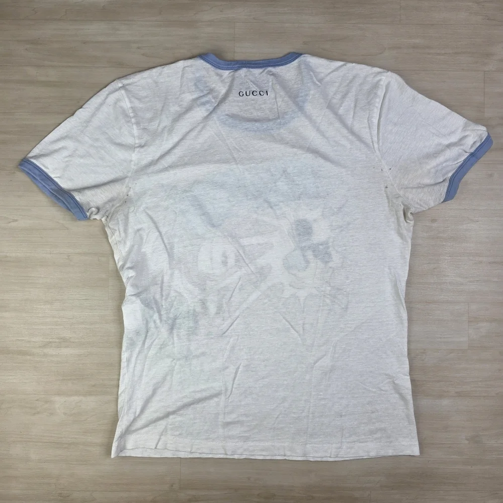 Gucci x‎ Disney Donald Duck Flash Ringer Shirt Men's Size Medium